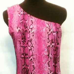 🆓One of a kind Pink And Black Animal Dress